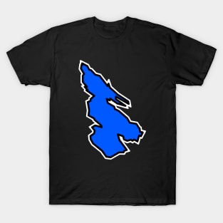 Salt Spring Island Simple Silhouette in Indigo Blue - Bold and Bright - Salt Spring Island T-Shirt